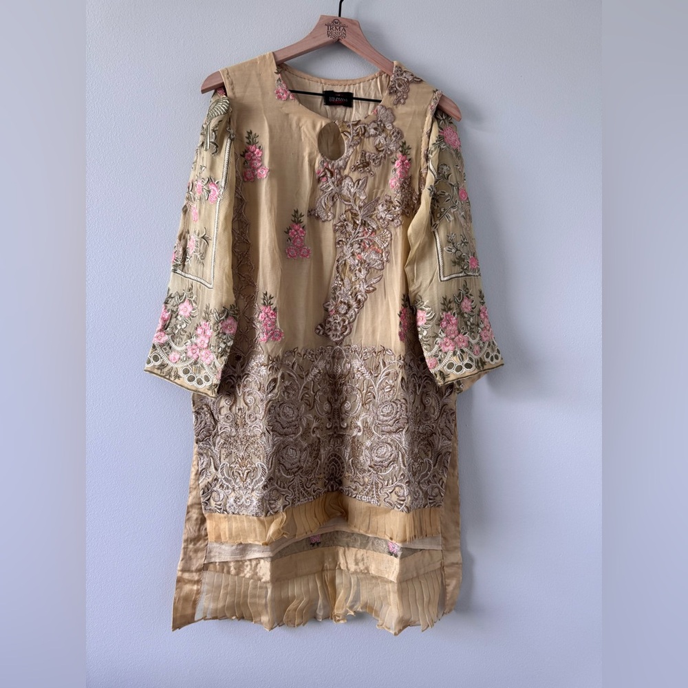 Elegant Floral High Low Dress